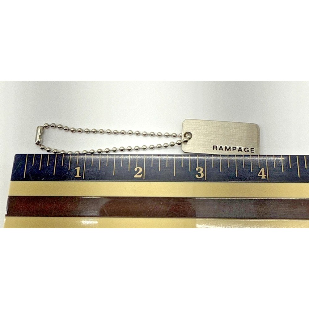 Silver Rampage Keychain Purse Tag - Picture 3 of 3